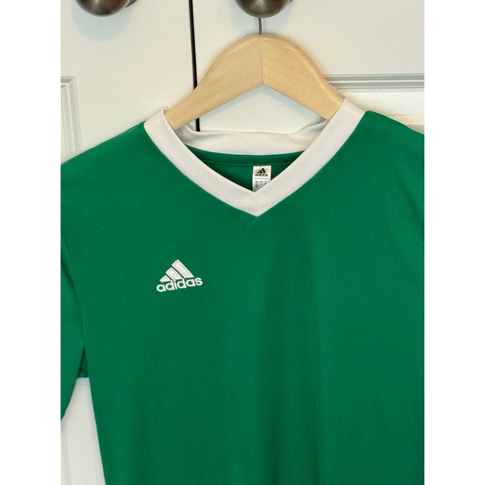 Adidas Kid’s Green and White Jersey, (Size Large), Athletic-wear/Active-wear - Picture 2 of 12